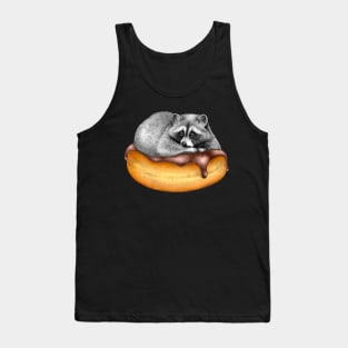 Doughnut Addicted Trash Panda Tank Top